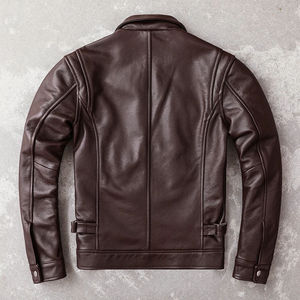 Chaqueta de cuero impermeable de diseño personalizado para hombre para el invierno Más vendido Nuevo diseño de impresión de transferencia de calor Cuero resistente al desgaste - Product Image 5