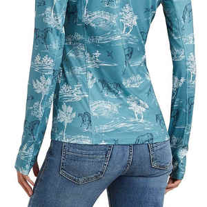 Vêtements d'entraînement d'équitation coupe ajustée fermeture éclair complète séchage rapide femmes manches longues Jodhpur et culotte chemise équestre - Product Image 5