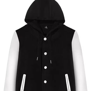 Chaqueta universitaria de béisbol de lana de algodón personalizada para hombre - Product Image 1