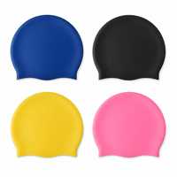 Bonnet de piscine durable pour adultes et enfants Bonnets de bain élastiques Bonnet de bain en silicone avec logo personnalisé Vente en gros