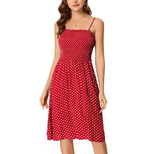 เดรสผ้าฝ้าย100% ทรงเอไลน์แขนกุดสายสปาเก็ตตี้เนื้อผ้าระบายอากาศได้ดีดีไซน์เป็นชั้นๆสำหรับฤดูใบไม้ร่วง - Product Image 1