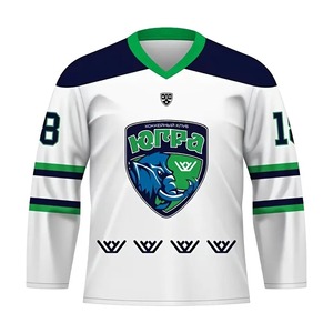 OEM Custom Design Wholesale Breathable High Quality 100% Polyester Mesh Ice Hockey Jersey Uniform Tackle Twill Practice Made - Product Image 3