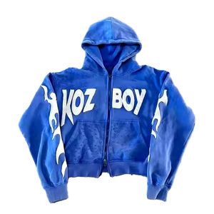 Sudadera con Capucha para Hombre, Personalizada, Estilo Urbano, Talla Grande, Gruesa - Product Image 1