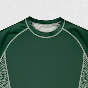 T-shirt de compression à manches courtes pour homme, imprimé sur mesure, rashguard MMA, UPF50, respirant, sublimation - Product Image 3