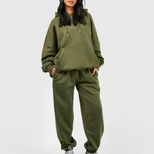 Survêtement d'hiver 100% coton pour femmes sur mesure Survêtement décontracté de haute qualité à fermeture éclair solide à vendre pour femmes - Product Image 2