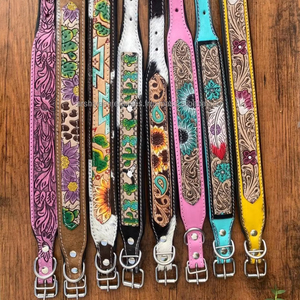 Nouveau collier de chien rembourré en cuir souple et confortable réglable de haute qualité en cuir de vache véritable collier pour animaux de compagnie pour petits chiens - Product Image 4