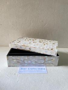 กล่องเก็บเครื่องประดับดีไซน์ทำมือแบบอินเดียฝังกระดูกกล่องเก็บเครื่องประดับเกรดสูงกล่องเครื่องประดับต่างหูตกแต่งโบราณ - Product Image 2