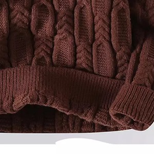 Suéteres de Punto Transpirables para Hombre, Ropa de Calle de Invierno, Anti-Pilling, Secado Rápido, Logotipo Frontal, 100% Algodón/Lana - Product Image 2
