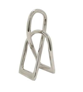 Escultura Decorativa de Metal para Mesa de Salón, Diseño de Nudo Plateado, Acabado en Latón, Artesanía, Adorno de Mostrador, Venta de Fábrica - Product Image 1