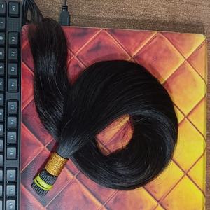 Haute qualité 100% non traité pointe plate extension vrais cheveux pointes plates extensions de cheveux humains - Product Image 6