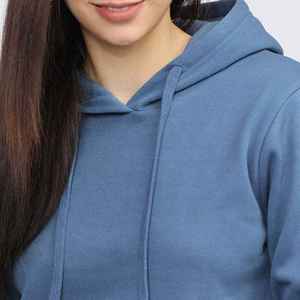 Sweats à capuche respirants anti-rides de la meilleure qualité pour les femmes nouveau design matériau souple bon marché service OEM meilleur Crop Top Hoodies - Product Image 6