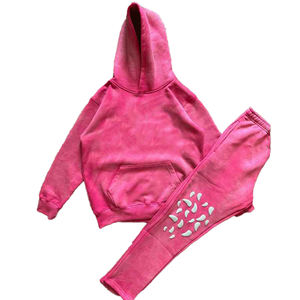 Custom <b>Hoodie</b> and Pants Set Tracksuits <b>for</b> Men Blank Sweatpants and <b>Hoodie</b> Set Cotton Track Suit Heavyweight Baggy 2 in 1 Set - Product Image 5