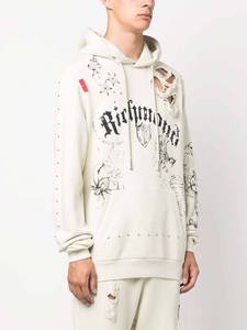 Sweat à capuche unisexe en coton, coupe classique, style grunge, délavé à l'acide, imperméable, pour l'hiver - Product Image 5