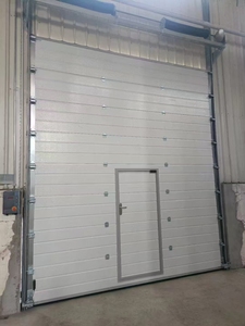 <span class=keywords><strong>Porte</strong></span> <span class=keywords><strong>sectionnelle</strong></span> industrielle automatique sur mesure <span class=keywords><strong>avec</strong></span> <span class=keywords><strong>porte</strong></span> piétonne et panneaux de vision pour entrepôt - Product Image 4