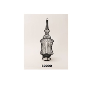 Bougeoir lanterne en métal noir de la meilleure qualité pour la maison hôtel jardin et décoration de fête de mariage pour Noël - Product Image 1