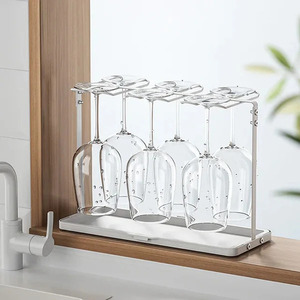 Premium Foldable Multi-Purpose Spice <b>Rack</b> with Wine Glass Holder Neat & Accessible <b>Storage</b> Shelf for <b>Kitchen</b> Use - Product Image 2