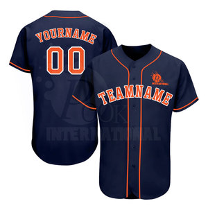 เสื้อกีฬาชายหญิงติดกระดุม,เสื้อเจอร์ซีย์เปล่าฮิปฮอปผ้าเจอร์ซีย์เบสบอล - Product Image 6