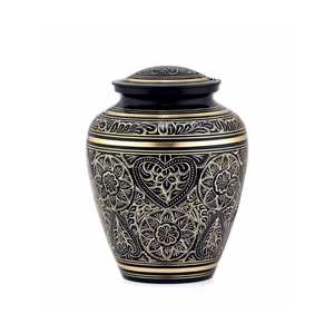 Urnas de cremación hechas a mano de nuevo diseño, accesorios funerarios, exportador de cremación de urna de latón de la India con calidad de exportación - Product Image 1