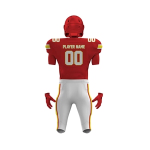 Conjunto de Camiseta y Pantalones de Fútbol Americano Personalizable de Alta Calidad con Tela Transpirable y Duradera para Uniforme de Equipo Profesional - Product Image 6