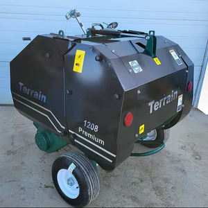 Mini presse à foin Machine balle de paille de foin polyvalente avec boîte de vitesses de moteur de moteur nouveau utilisé pour la presse à balles rondes d'herbe de ferme - Product Image 5