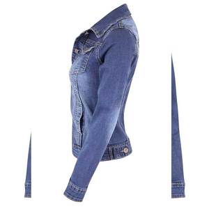 <b>Light</b> Weight Breathable Knitted Cotton <b>Women</b> Jeans <b>Jacket</b> Comfortable Street Wear - Product Image 3
