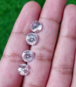 Fabricación de diamantes de moissanita de forma redonda de corte portugués blanco completo de 8 MM para anillo de compromiso y collar de moissanita - Product Image 2