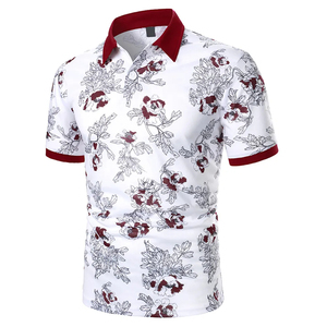 Polo de manga corta para hombre, camiseta de polo de color contrastante, ropa nueva, ropa de calle de verano, tops informales de moda para hombre - Product Image 1