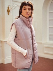 2025 LOGO personalizado Stand Up Collar chaleco sin mangas mujeres Bubble Puffer chaleco y chalecos - Product Image 3