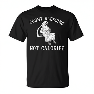 T-shirt per gli amanti delle quesadillas: Conteggia le benedizioni, non le calorie - Ideale per promozioni - Product Image 2