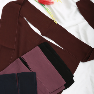 ผ้า niqab ผ้าชีฟองโพลีเอสเตอร์นุ่มพิเศษหรูหรา2025สั้นมุสลิมแบบดั้งเดิมขนาดมาตรฐาน - Product Image 6