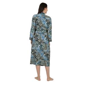 Kimono de Seda con Estampado Floral, Bata Larga, Traje de Baño, Ropa de Playa - Product Image 3