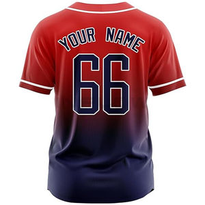 Maillot de baseball pour homme, imprimé, personnalisable, respirant, grande taille, maille, évacuation de l'humidité, protection UV pour les sports de plein air, été - Product Image 6