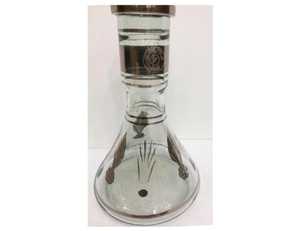 Chicha de luxe Farida en gros, vase en verre cristal bohème, base de bouteille avec finition or 24 carats pour mini chicha, fumer du shisha - Product Image 3