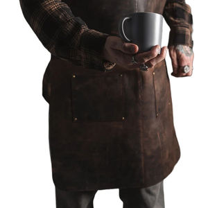 Tabliers en cuir très demandés de quantité en vrac/poches multi 100% tabliers en cuir faits matériels en cuir véritable - Product Image 4