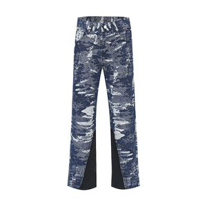 Jeans de Mezclilla para Hombre, Corte Recto, Ligeros, Transpirables, Bordado Sólido Personalizado OEM - Ropa Urbana de Alta Calidad - Product Image 2