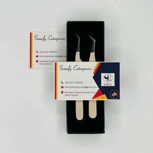 Pince à cils LashPlus en acier inoxydable, anti-corrosion, durable, à pointes de précision dentées sans interstices, avec embout fin en fibre - Product Image 5