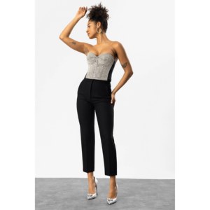 Luxe Velvet Casual Style Crop <b>Top</b> - Product Image 2