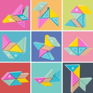 3D Puzzles Plane Themed Magnetic <b>Building</b> <b>Blocks</b> Educational Play for Little Engineers Creative Imaginations <b>Wooden</b> toy OEM ODM - Product Image 6