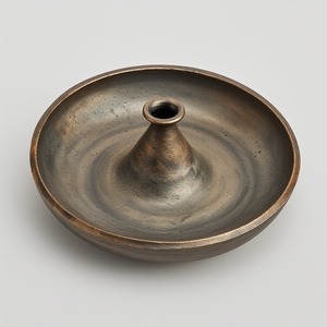 Bouton décoratif fait main en laiton de support de bâton d'encens avec la texture antique et la conception florale pour la décoration à la maison - Product Image 5