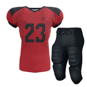 Uniforme de Fútbol Americano Deportivo de Color Sólido, Transpirable, Ligero, Diseño Personalizado - Product Image 1