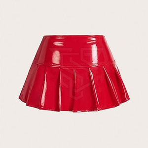 Falda de cuero informal personalizada de alta calidad para mujer, falda de cuero para entrenamiento, tasa de venta completa, falda de cuero para mujer - Product Image 2