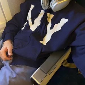 เสื้อฮู้ดแฟชั่นแนวสตรีทฮิปฮอปแขนยาวลายกราฟิกแบบสวมหัวใส่ได้ทั้งชายและหญิงมี Y2K - Product Image 3