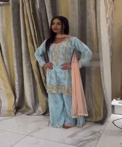 Salwar kameez indien pakistanais prêt à l'emploi costume en coton pour femmes cousu robes de femme élégantes - Product Image 6