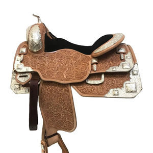 Western Barrel <b>Racing</b> Horse Saddle with Premium Silver Design English Saddle Quality Horse Equipment Trail Deep <b>Seat</b> Saddlery - Product Image 1