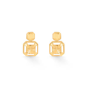 Vintage Gold-Plated Bridal Jewelry <b>Set</b> with Pearl <b>and</b> Diamond Accents - Product Image 3