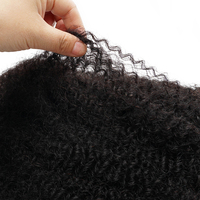 Cheveux Humains Vierge Naturels Afro Kinky Frizzés pour Tresses et Dreadlocks