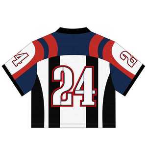 Venta caliente Academia al aire libre Rugby Jerseys Vintage Adulto Fútbol americano Uniforme Nuevo estilo Blanco Fútbol americano Jersey - Product Image 1