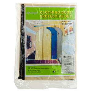 Andeyar Funda Protectora Plegable de Tela No Tejida Blanca Antipolvo de Alta Calidad con Asa y Sistema de Cremallera para Abrigos - Product Image 3