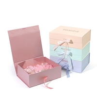 Caja de Embalaje Magnética de Cartón Rígido Blanco con Cinta Plateada para Ropa, Cosméticos y Libros, Venta al Por Mayor, Muestra Gratis