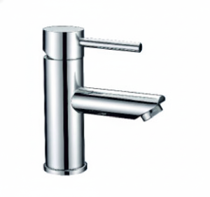 Robinet de lavabo à levier unique en chrome de qualité supérieure VI01017, robinet de lavabo moderne à montage sur plan, eau chaude et froide, corps en laiton - Product Image 2